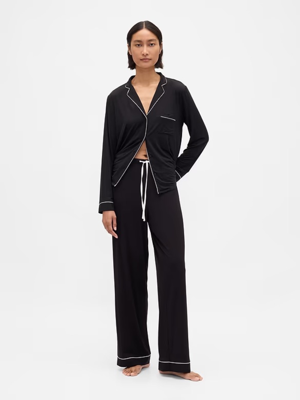 Gap | Women’s Black SoftMade Modal Pajama Set